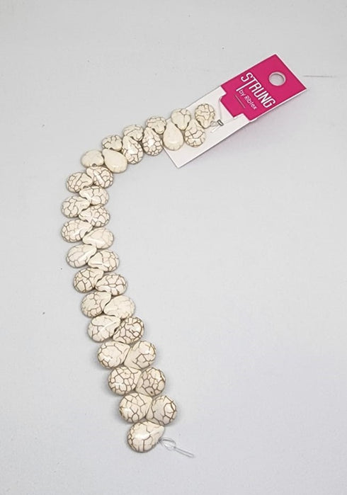 14mm Teardrop Shape Strung Beads